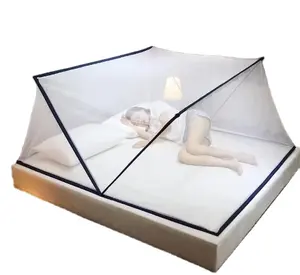 Китайский поставщик, Высококачественная Складная москитная сетка, детская складная москитная сетка с круглой сеткой для двуспальной кровати