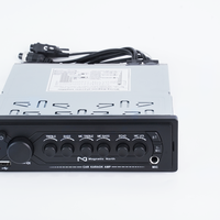 Amplificateur de karaoké pour camion à un seul DIN avec Bluetooth, lecteur audio stéréo robuste 12V/24V pour bus et autocars