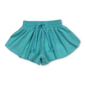 Pantaloncini Estivi da Yoga per Bambine, Gamba Larga con Motivo a Farfalla, Shorts Sportivi per la Corsa - Product Image 4