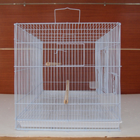 Vente en gros cage à oiseaux extra large perroquets canari autres animaux de compagnie 76.5x45x46cm cage à oiseaux en fer forgé en acier massif transporteur extérieur