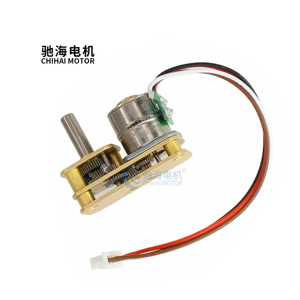 ChiHai Motor CHS-GM1024-10BY 2 Fase 4 Kawat Stepper Gear Motor 39 Ohm DC 5.0V Cerdas Instrumen Kepala Pan Robot Motor