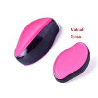 Lime à pied en verre nano en forme de mangue, ultra fine, pour éliminer les peaux mortes, utilisable à sec et à l'eau, lime à pied en cristal pour pédicure