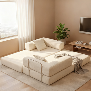 Luxury <b>Sofa</b> Bed Convertible to Folding Couch Fabric Vacuum Compressed <b>Sofa</b> for <b>Small</b> Apartments and Homes - Product Image 5