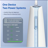 Nouvel Arrivage OEM ODM GMP IPX8 2-en-1 Hydropulseur Dentaire Sans Fil avec Stérilisateur pour Nettoyage des Dents