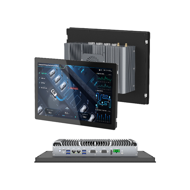 Industrial All in One PC With Fan IP65 Waterproof Capacitive 10.1 13.3 15.6 21.5 Inch Embedded I3 I5 I7 Industrial Panel PC