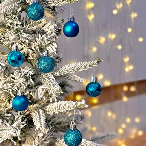 OEMODM Mirror/Matte/<b>Glitter</b> Shatterproof Plastic Christmas Balls Baubles Christmas Ornaments for Shopping Mall Decorative Tree - Product Image 5