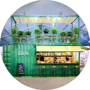Prefabricated Container Restaurant Fast Food Bar Counter Design And Kitchen Equipment From China