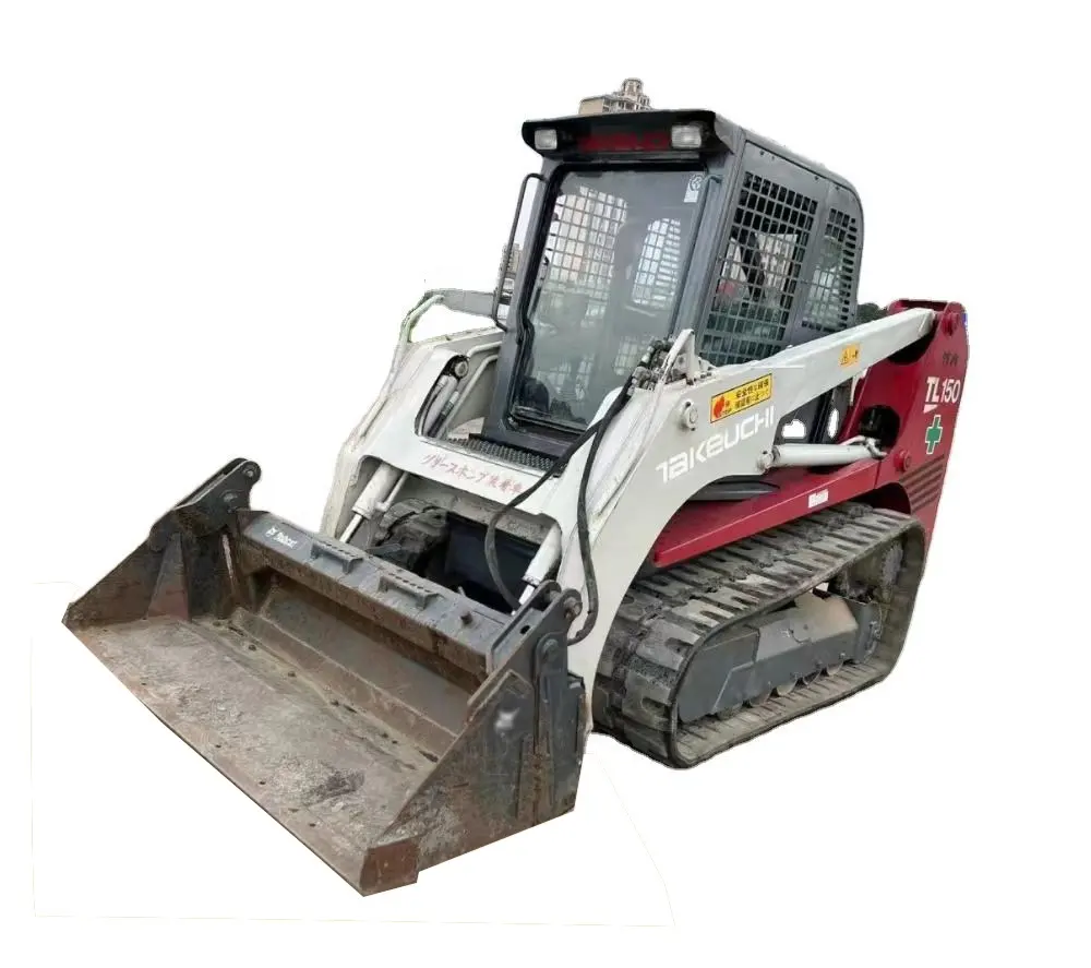 Mini TAKEUCHI TL150 mobil selip Track asli Jepang kecil bekas selip steer loader dalam kondisi baik dijual