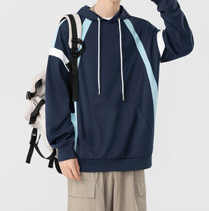 Sudadera <span class=keywords><strong>con</strong></span> <span class=keywords><strong>Capucha</strong></span> MA8096 en Stock, <span class=keywords><strong>con</strong></span> Hombros Caídos, Logotipo Personalizado, Bloques de Color en Poliéster, Manga Raglán, Sudadera <span class=keywords><strong>con</strong></span> <span class=keywords><strong>Capucha</strong></span> para Hombre, Estilo Urbano - Product Image 3