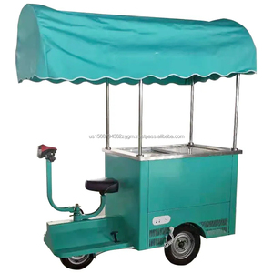 Cuisines mobiles entièrement équipées Chariot de crème glacée de type électrique Chariot de gelato de vélo électrique de livraison de nourriture mobile - Product Image 5