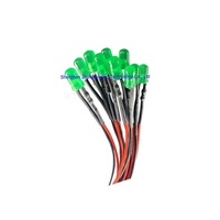 ZBW 3mm 5mm 8mm 10mm pré-câblé Led blanc rouge vert bleu rvb bougie pré-câblé Led rond ovale Rectangle plat haut 3v 5v 6v 9v 12v