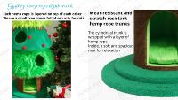 Grand arbre à chat avec nid, design arbre de Noël, nouvelle version améliorée, arbre à chat et grattoir