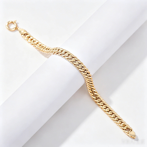 Collar y Pulsera de Oro 18K PCX, Cadena Cubana Gruesa de Oro Real Au750 de 6/8mm/10mm, Cadena Miami Pesada para Hombres y Mujeres, Joyería Hip Hop - Product Image 6