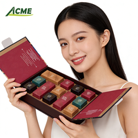 Boîte cadeau en chocolat rigide écologique personnalisée de luxe, fermeture magnétique, matériaux recyclés, impression UV 2 mm pour chocolat et bonbons