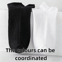 Chaussettes de cheville confortables en coton peigné tricoté de haute qualité avec logo personnalisé et ouverture à bande élastique très résistante