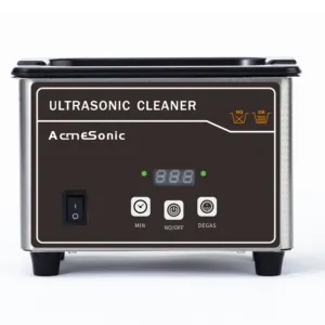 Nettoyeur ultrasonique portable professionnel pour lunettes, nettoyage de bijoux à ultrasons avec minuterie numérique, 1-60w de 0.8l
