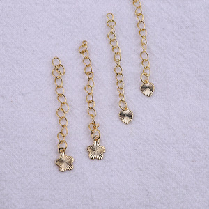 <b>Gold</b> Plated Chain Extension For <b>Bracelet</b> Making DIY Jewelry Accessories Metal Findings With Lobster Clasp And <b>Charms</b> - Product Image 3