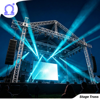 Système de treillis modulaire en aluminium pour éclairage extérieur, idéal pour la scène de concerts et de festivals, et les présentoirs.