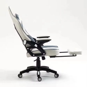 Chaise de jeu pivotante économique blanche avec repose-pieds 5925 – Chaise de gaming 5925 pas chère - Product Image 6