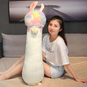 SongshanToys Sleep Peluches Peluches Grand <span class=keywords><strong>Coussin</strong></span> Animal <span class=keywords><strong>Personnalisé</strong></span> Fille Coeur Poupée Couleur <span class=keywords><strong>Magique</strong></span> Alpaga Doux Long Oreiller En Peluche Jouet - Product Image 4