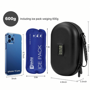Bolsa Refrigerante para <span class=keywords><strong>Insulina</strong></span> con Logotipo Personalizado, Bolsa Refrigerante para <span class=keywords><strong>Insulina</strong></span>, Estuche de Transporte para <span class=keywords><strong>Insulina</strong></span> de Aluminio Duradero con Revestimiento de EVA + Cuero PU - Product Image 4