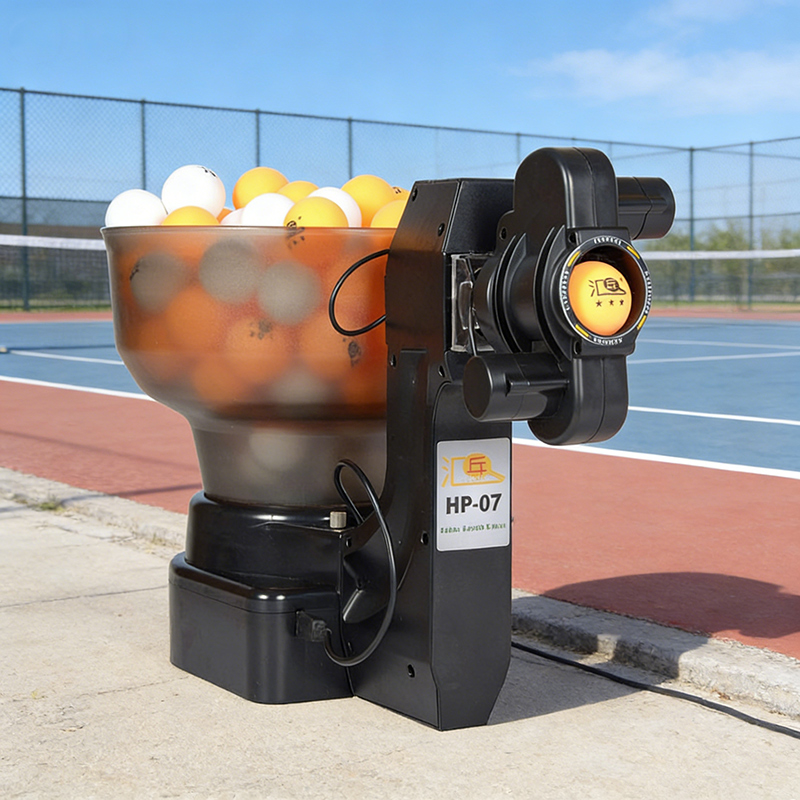 Portable Table Tennis Robot Automatic Switch Training Table Tennis Table Ball Machine for Training
