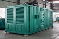Générateur au gaz naturel Weichai Baudouin de 1400 kW à puissance continue, type silencieux, fonctionnement 24h/24 et 7j/7