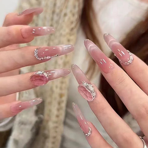 Haute Qualité De Luxe Conçu Réutilisable Imprimé <span class=keywords><strong>Faux</strong></span> <span class=keywords><strong>Ongles</strong></span> Court Fleur D'amande Presse Sur <span class=keywords><strong>Ongles</strong></span> <span class=keywords><strong>Ongles</strong></span> Artificiels Pour Femme - Product Image 6