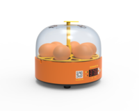 Incubateur d'œufs entièrement automatique CE 2026 en gros, 6 places, pour oiseaux, poulets, canards, oies, autruches, taux d'éclosion de 98%, garantie 1 an