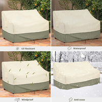 Housse de protection étanche à la poussière pour canapé d'extérieur d'angle de meubles de jardin