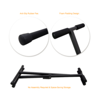 CNBear K-720B Quick-Adjust Locking Design Metal & Rubber Musical Instrument Single-X Keyboard Stand