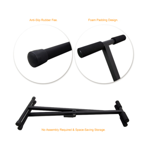 K-720B Quick-Adjust Locking Design Adjustable Metal Musical <b>Instrument</b> Single-X <b>Keyboard</b> Stand - Product Image 3