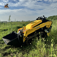 V1000 Warehouse Skid Steer CE Euro5 dengan Penawaran Pabrik, Pengiriman Cepat & Bucket Hidrolik 4-in-1 yang Kuat untuk Penggunaan Dalam Ruangan, Pengiriman Cepat