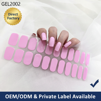 Qualité Salon, Imperméable, Sans Lampe UV, Séchage Rapide, Couleur Unie Brillante, 22 Bandes, Gel Pigmenté Nacré 3D, Wraps et Autocollants pour Ongles