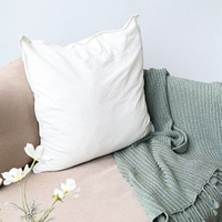 Housse de coussin de canapé et taie d'oreiller en lin 100% français tissé, couleur unie, de luxe, biologique, sur mesure, pour la maison, l'hôpital et l'hôtel, vente en gros