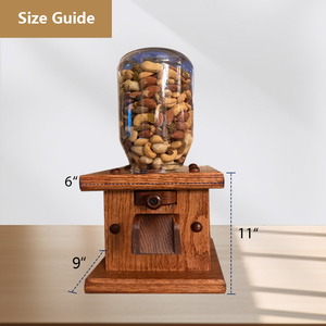 Contenedores de almacenamiento de bambú clásicos hechos a mano Youlike con tapa Encimera ecológica para goma o maní - Product Image 3