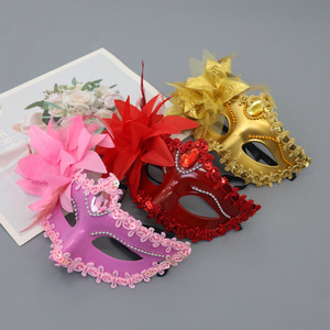 <span class=keywords><strong>Masque</strong></span> <span class=keywords><strong>de</strong></span> fête Halloween en plastique plaqué, demi-visage, motif fleur <span class=keywords><strong>de</strong></span> lys, style Princesse <span class=keywords><strong>de</strong></span> <span class=keywords><strong>Venise</strong></span>, <span class=keywords><strong>masque</strong></span> pour les yeux 18+ - Product Image 3