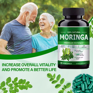 Ausreson kapsul ekstrak daun Moringa Label pribadi mendukung suplemen Pencernaan kapsul Moringa organik terbaik - Product Image 2