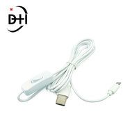 Cable de carga Universal USB tipo C 5V 3A para Raspberry Pi 4, Cable de alimentación con interruptor de encendido/apagado para RPI 4 Modelo B RPI 4B