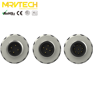 Field Assembly Optical Connector <b>Terminal</b> Din M12 Plastic Male Marvtech a Code 4/5/8 Pin IP67 Automotive IEC OEM or Customized - Product Image 4