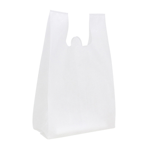 Sac en T-shirt réutilisable personnalisé avec logo, 40 g/m², léger, non tissé, avec poignée découpée, pour supermarché, pour le shopping - Product Image 4