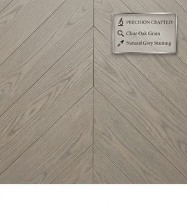 Parquet Chevron en Chêne Gris Certifié Écologique à Installation Rapide, Stabilité de la Teinte, Qualité Supérieure pour Projets Résidentiels - Product Image 3