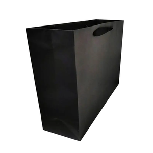 ถุงของขวัญกระดาษยูโรมีโลโก้พร้อมด้ามจับริบบิ้นหรูหราบรรจุภัณฑ์สำหรับช้อปปิ้งบูติกมีขนาดสั่งพิมพ์ลาย - Product Image 4