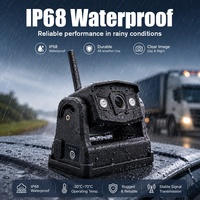 Caméras de recul sans fil avec batterie rechargeable, base magnétique, écran 9 pouces, kit caméra de recul pour camion et remorque, ensemble de stationnement