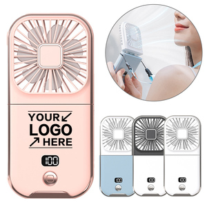 Ventilateur USB pliable haute vitesse avec affichage numérique à 100 vitesses Ventilateur portable portable pour bureau, maison, activités de plein air et voyages - Product Image 1