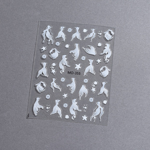 Nuove decalcomanie a forma di <span class=keywords><strong>coda</strong></span> di pesce lucide adesivi per Nail Art da te autoadesiva <span class=keywords><strong>coda</strong></span> di <span class=keywords><strong>sirena</strong></span> adesivo per unghie Aurora - Product Image 4
