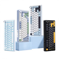 Clavier mécanique de jeu personnalisé AULA T95, sans fil 2,4 GHz + triple mode, touches entièrement remplaçables, rétroéclairage RVB