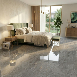 Carreaux de sol en porcelaine polie effet marbre gris 60x60 Foshan Durable pour sols – Les moins chers - Product Image 4