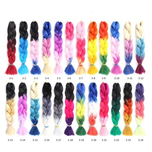 Hairjoy-tresses synthétiques jumbo 24 pouces, double couleur, coiffures synthétiques, meilleur prix - Product Image 1