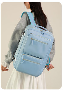 <b>Large</b> Capacity Anti-Theft Travel Laptop <b>Backpack</b>, Waterproof USB Charging Business Daypack with Separate Shoe Compartment - Product Image 2
